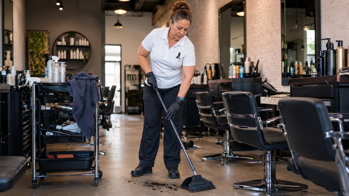 Beauty salon cleaning