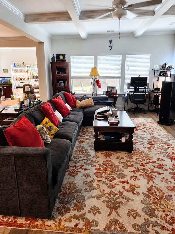 Living room after cleaning